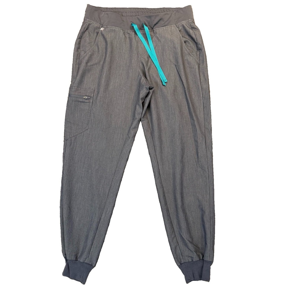 FIGS Zamora Jogger Scrub Pants Womens Size Medium Graphite Gray